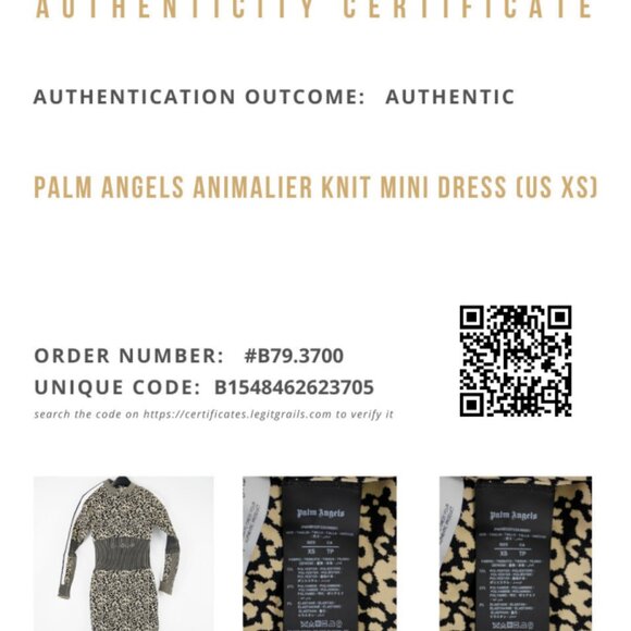 Palm Angels Long Sleeve Leopard Print Knitted Dress - FCM71